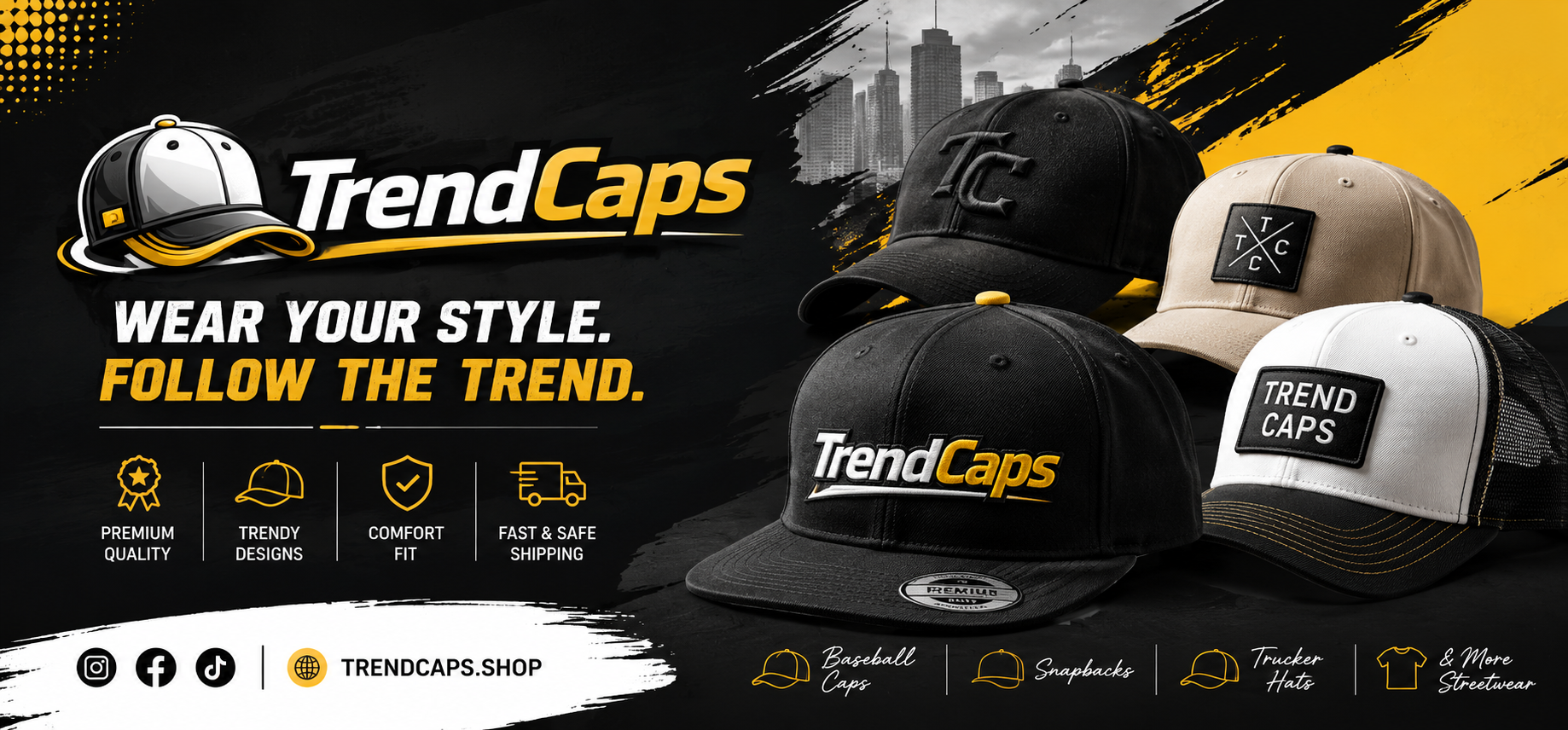 Banner for trendcaps.shop